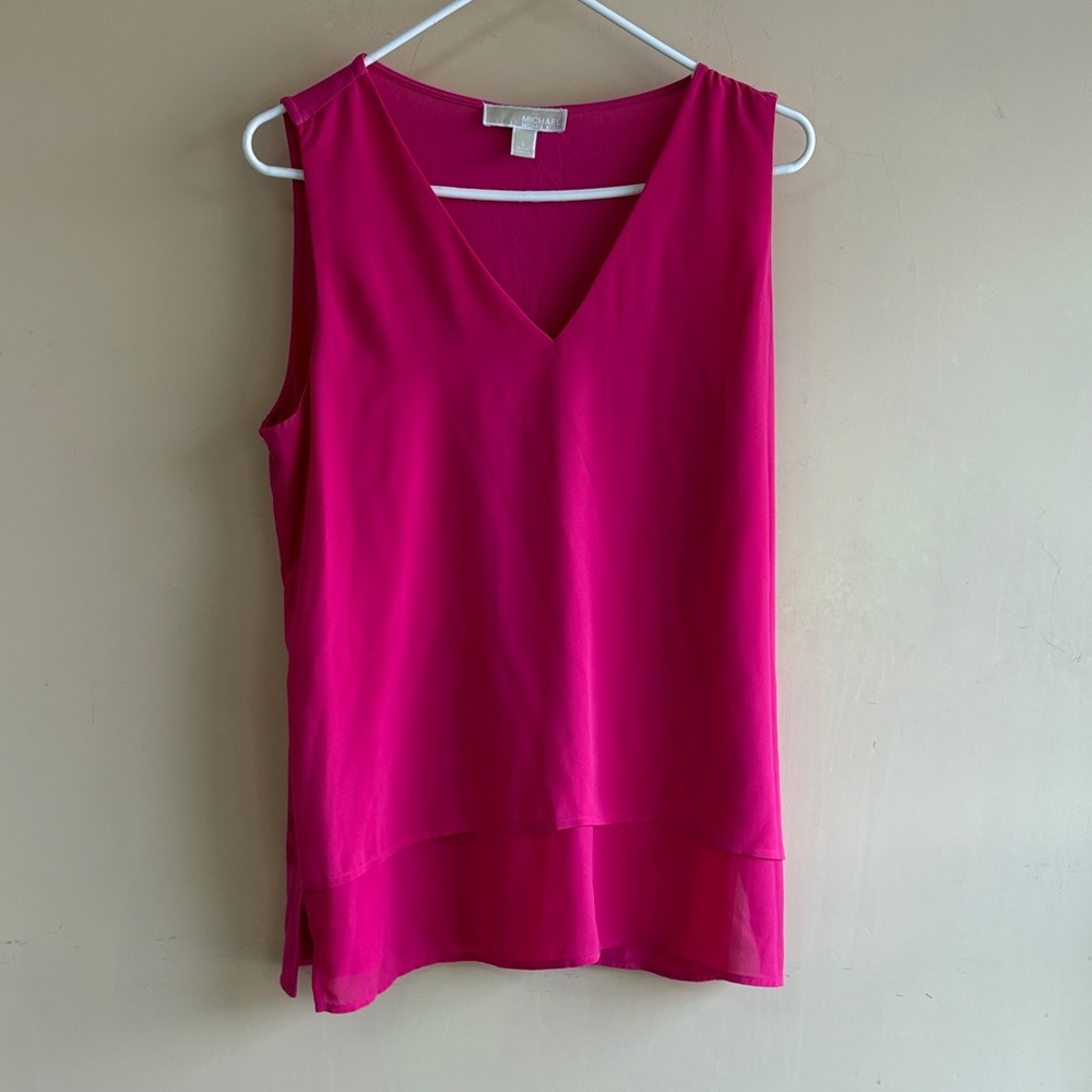 Michael Kors Fuchsia Sleeveless Blouse